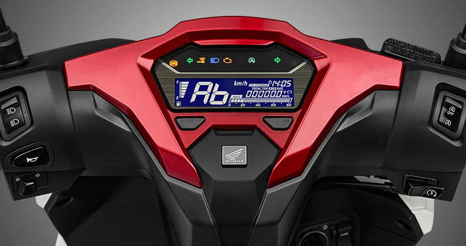 Màn hình TFT màu 5 inch kết nối điện thoại trên Honda Air Blade 2026