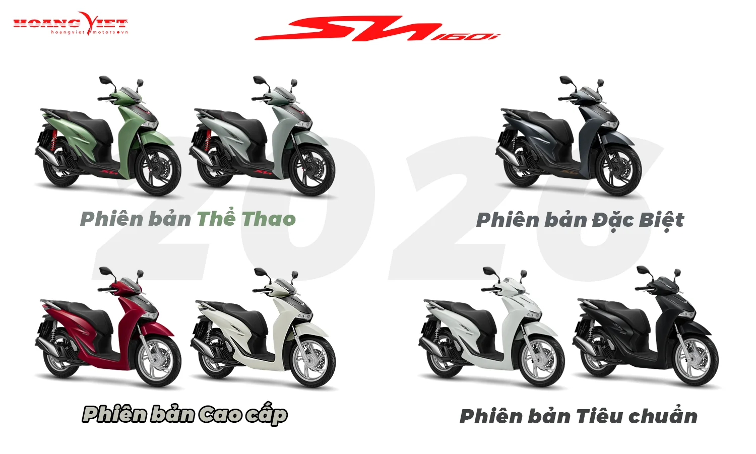 màu sắc sh160i 2026