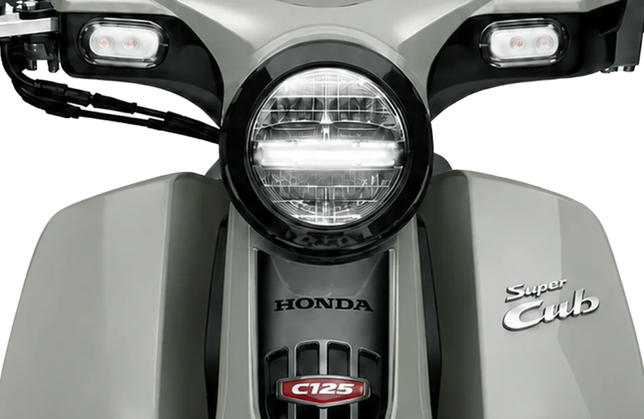hệ thống đèn chiếu sáng trên Honda Super Cub 2026
